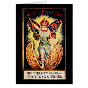 Vintag Lucky Nutshell Halloween