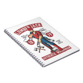 Vintag Lumberjack Notizblock (Rechte Seite)