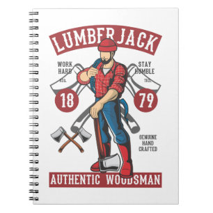 Vintag Lumberjack Notizblock