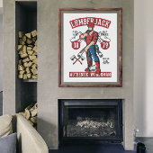 Vintag Lumberjack Poster
