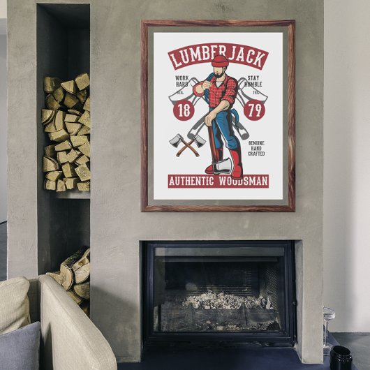 Vintag Lumberjack Poster