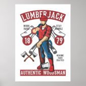 Vintag Lumberjack Poster (Vorne)