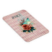 Vintag Luna Moth Bouquet Personalisiert Magnet (Rechte Seite)