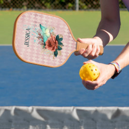 Vintag Luna Moth Bouquet Personalisiert Pickleball Schläger