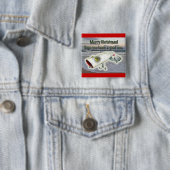 Vintag Lure Frohe Weihnachtsschaltfläche Button (Beispiel)