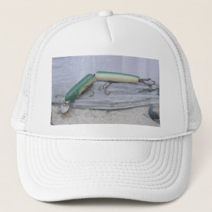 Vintag Lure Green Jointed Eel Hat Truckerkappe