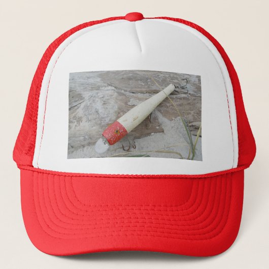 Vintag Lure Series L. Cooper Redhead Hat Truckerkappe (Vorderseite)