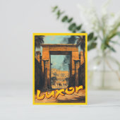 Vintag Luxor - Zeitlose ägyptische Eleganz Postkarte (Stehend Vorderseite)