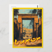 Vintag Luxor - Zeitlose ägyptische Eleganz Postkarte (Vorne/Hinten)
