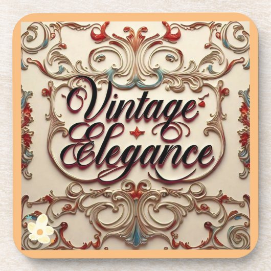 "Vintag Luxury Classic" Getränkeuntersetzer (Vorderseite)