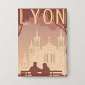 Vintag Lyon Button (Vorderseite)