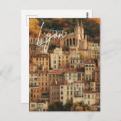 Vintag Lyon Frankreich Postkarte (Vorne/Hinten)