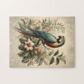 Vintag Macaw Botanical Painting Puzzle (Horizontal)