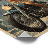 Vintag mache ich verrückte Sachen Poster (Ecke)