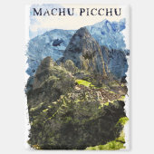Vintag Machu Picchu Peru Wasserfarbenmalerei Magnet (Vorderseite)