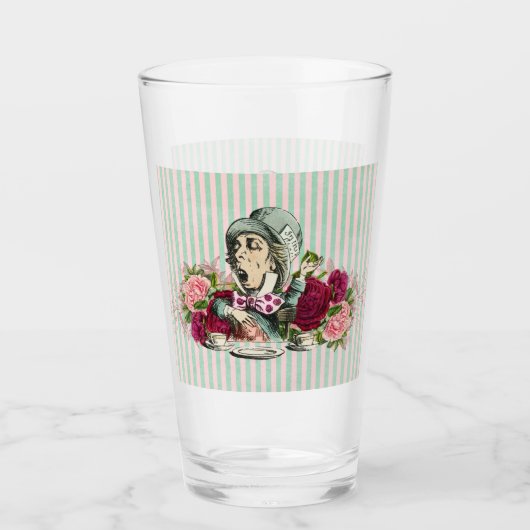 Vintag Mad Hatter Glas (Vorderseite)