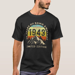 Vintag Made in 1943 Geboren Juni 1943 79. Geburtst T-Shirt