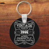 Vintag Made in 1966 Retro Classic Schlüsselanhänger (Vorderseite)