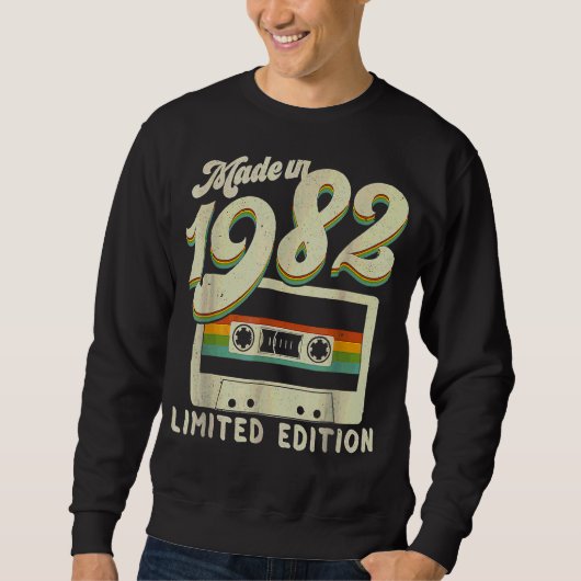 Vintag Made in 1982 40. Geburtstag Sweatshirt (Vorderseite)