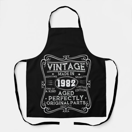Vintag Made in 1982 Retro Classic Schürze (Vorderseite)