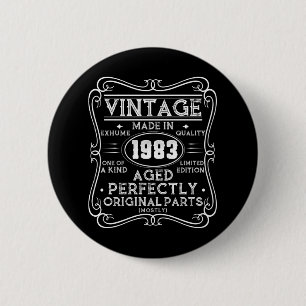Vintag Made in 1983 Retro Classic Button