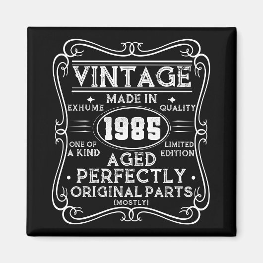 Vintag Made in 1985 Retro Classic Magnet (Vorne)