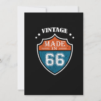 Vintag Made in 66 1966 Geburtstagsgeschenk Einladung