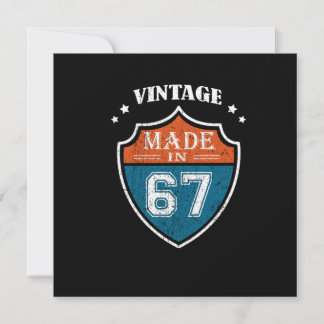 Vintag Made in 67 1967 Geburtstagsgeschenk Einladung
