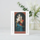 VINTAG MADONNA UND CHRISTKIND POSTKARTE (Stehend Vorderseite)