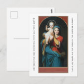 VINTAG MADONNA UND CHRISTKIND POSTKARTE (Vorne/Hinten)