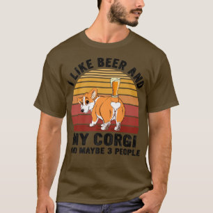 Vintag mag ich Bär & mein Corgi & vielleicht 3 Leu T-Shirt