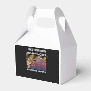 Vintag mag ich Bourbon mein Raucher 3 Personen Ges Geschenkschachtel