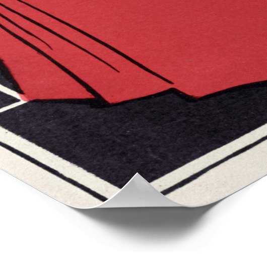 Vintag Magazine Ad Poster (Ecke)