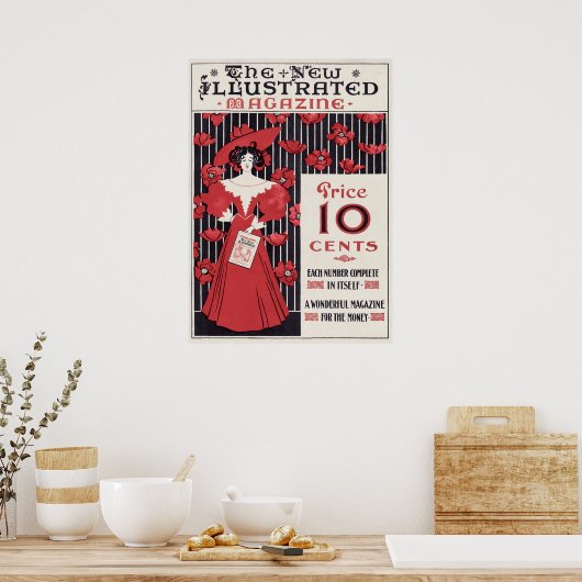 Vintag Magazine Ad Poster (Küche)