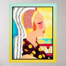 Vintag Magazine Cover Lady (Art Deco)