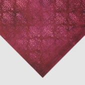 Vintag Magenta Gold Damask Grunge Textur Muster Seidenpapier (Ausschnitt)