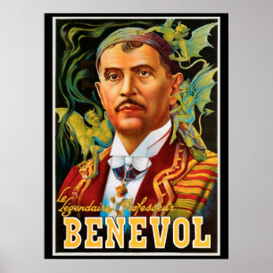 Vintag Magic Poster, Legendary Professor Benevol Poster