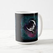 Vintag Magical Moon Woman Kaffeetasse (VorderseiteRechts)
