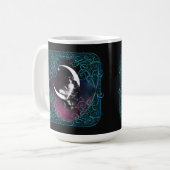 Vintag Magical Moon Woman Kaffeetasse (Vorderseite Links)