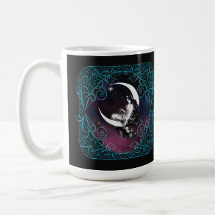Vintag Magical Moon Woman Kaffeetasse
