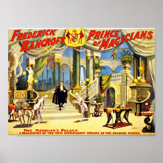 Vintag Magician Frederick Bancroft Poster (Vorne)