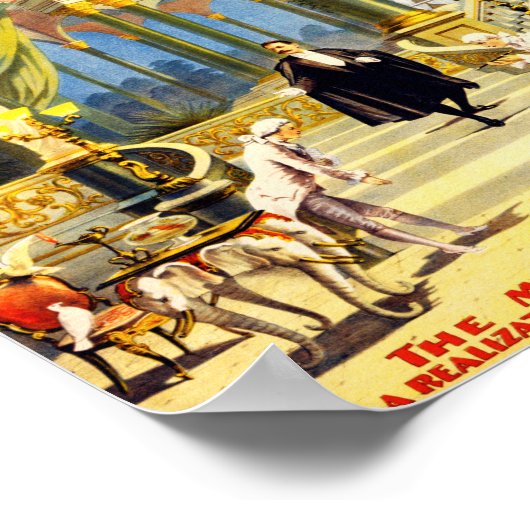Vintag Magician Frederick Bancroft Poster (Ecke)