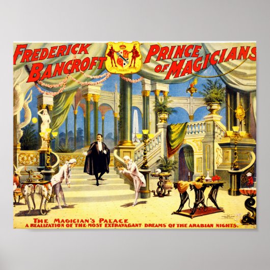 Vintag Magician Frederick Bancroft Poster (Vorne)
