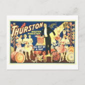 Vintag Magician Poster Postkarte (Vorderseite)