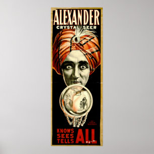 Vintag Magicians Playbill 1910 Poster