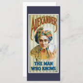 Vintag Magisches Poster, Alexander, der Mann, der (Vorne/Hinten)