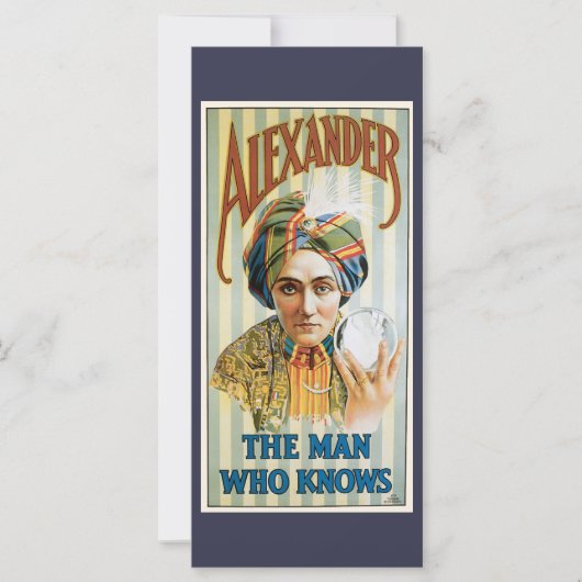 Vintag Magisches Poster, Alexander, der Mann, der (Vorderseite)