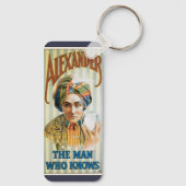 Vintag Magisches Poster, Alexander, der Mann, der Schlüsselanhänger (Rückseite)