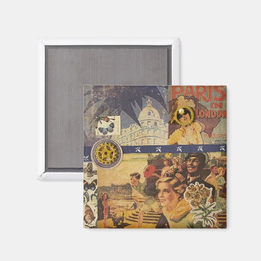 Vintag Magnet (Vorderseite/Rückseite)