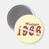 Vintag Magnet 1966 (Vorderseite/Rückseite)